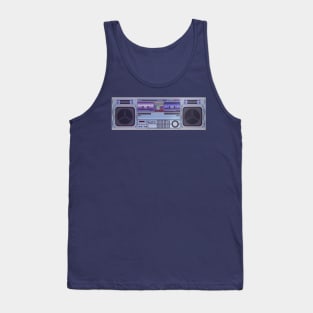 Boombox Radio Design Tank Top